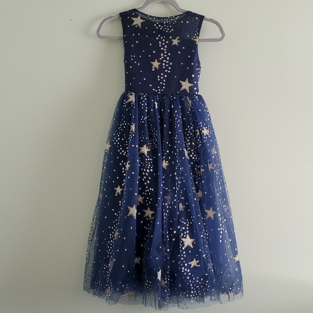 Trish Scully Child Formal Starry Night Blue Dress